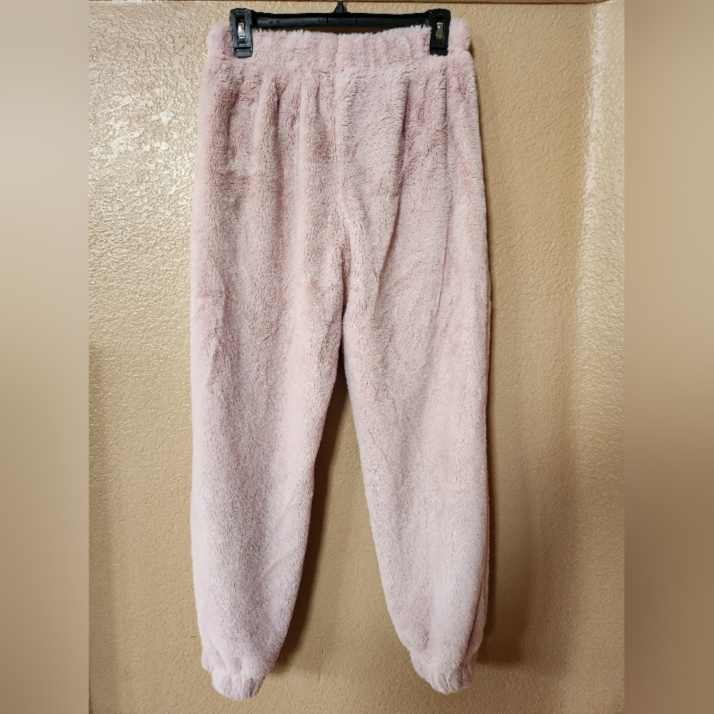 No Boundaries Pink Plush Sweat Pants Juniors Size 7-9